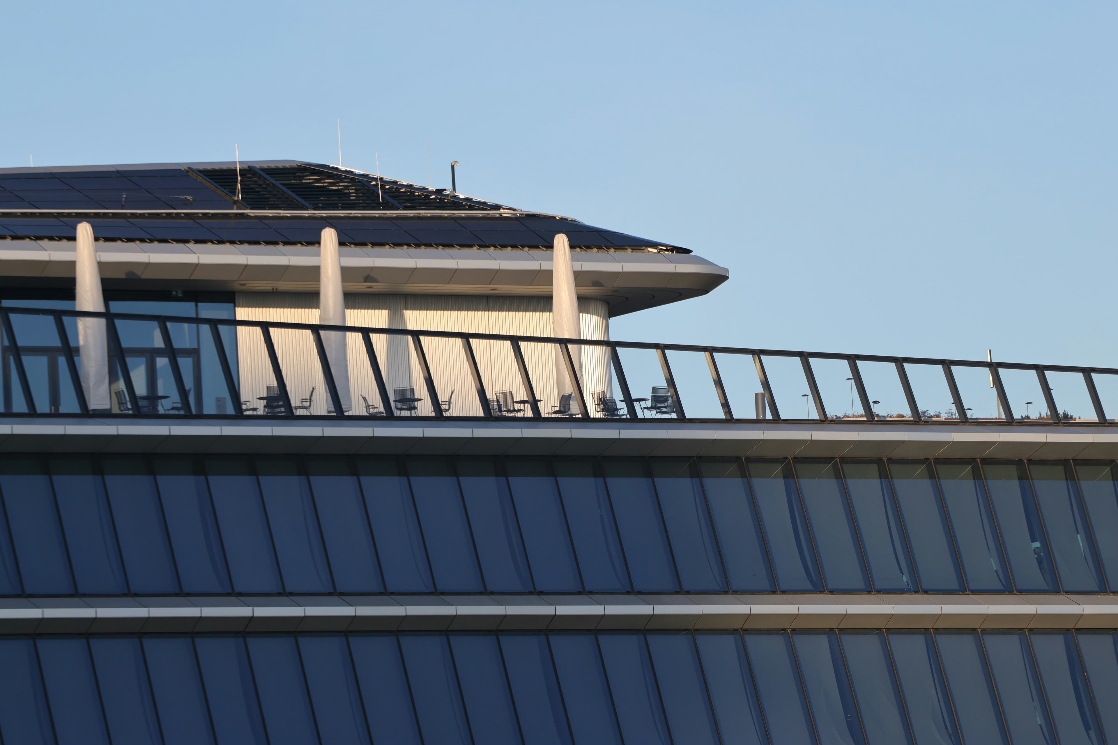 Zero-emission city skyline with renewable energy